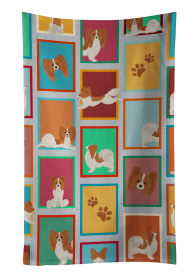 Lots of Red and White Papillon Kitchen Towel